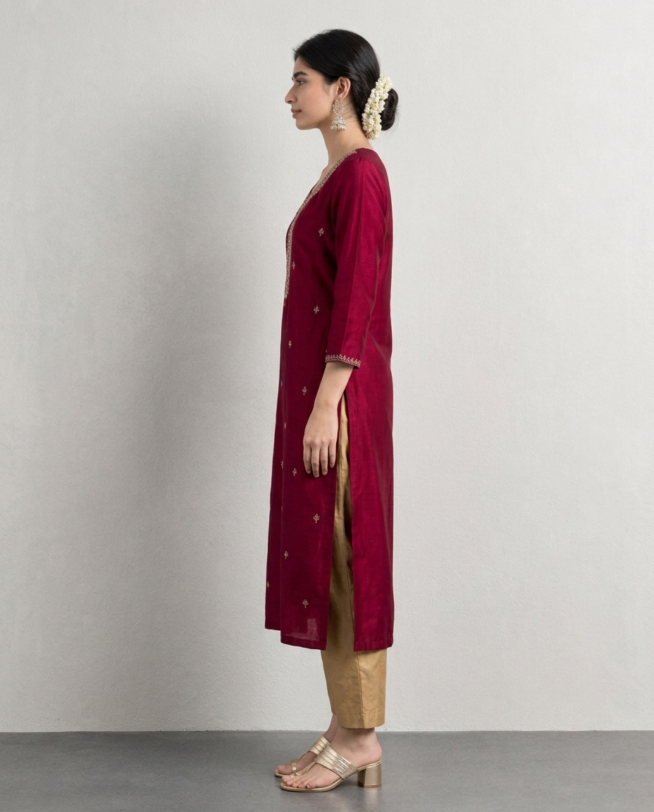 Elegant Silk Kurta for Women