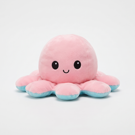 Reversible Octopus Soft Cute |Double-Sided Happy&Angry Stuffed Toy Gift for Kids