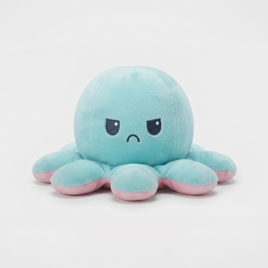 Reversible Octopus Soft Cute |Double-Sided Happy&Angry Stuffed Toy Gift for Kids